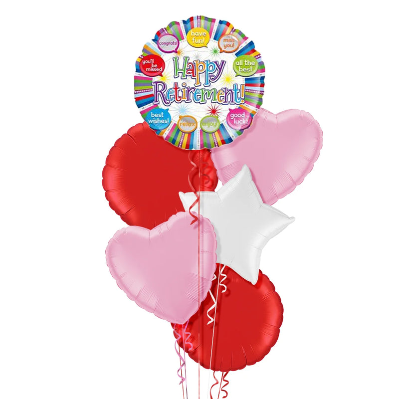 Happy Retirement and Special Messages Balloon Bouquet