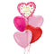 Happy Valentine's Day Pink Watercolour Balloon Bouquet