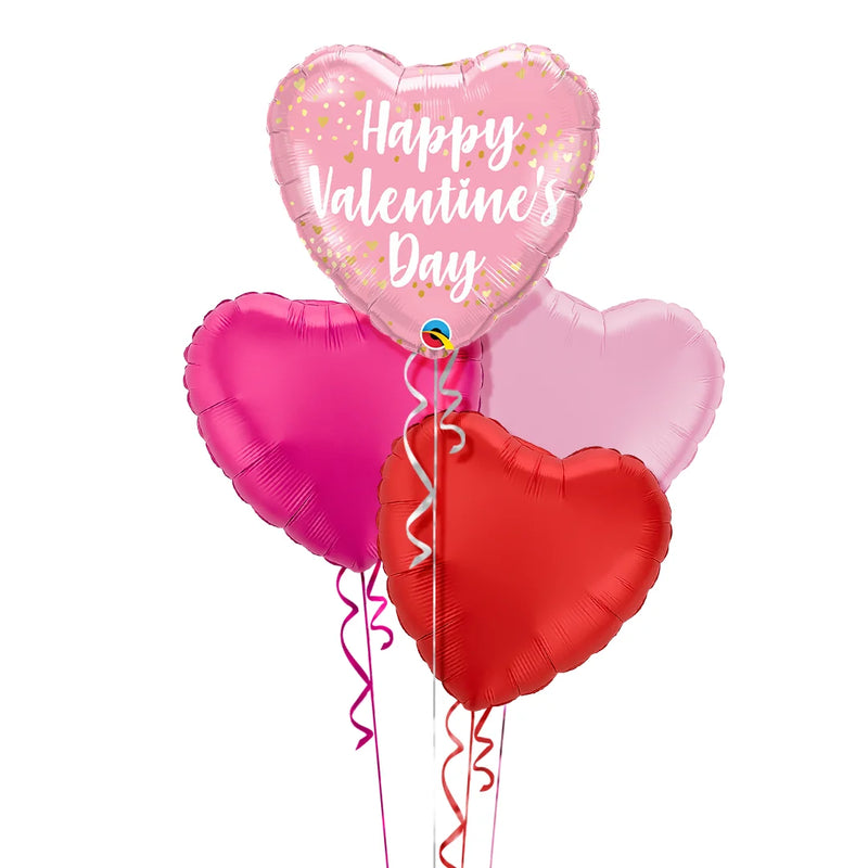 Happy Valentine's Pretty Pink Balloon Bouquet