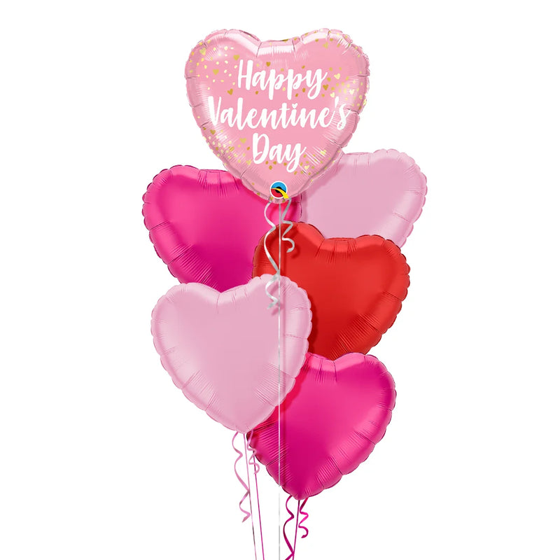 Happy Valentine's Pretty Pink Balloon Bouquet