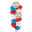 Happy 100th Birthday Confetti Balloon Bouquet