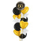 Happy 60th Birthday Black and Gold Balloon Bouquet