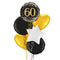 Happy 60th Birthday Black and Gold Balloon Bouquet