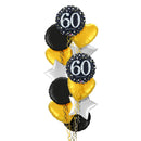 Happy 60th Birthday Holographic Balloon Bouquet