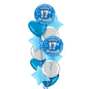 17th Birthday Blue Balloon Bouquet