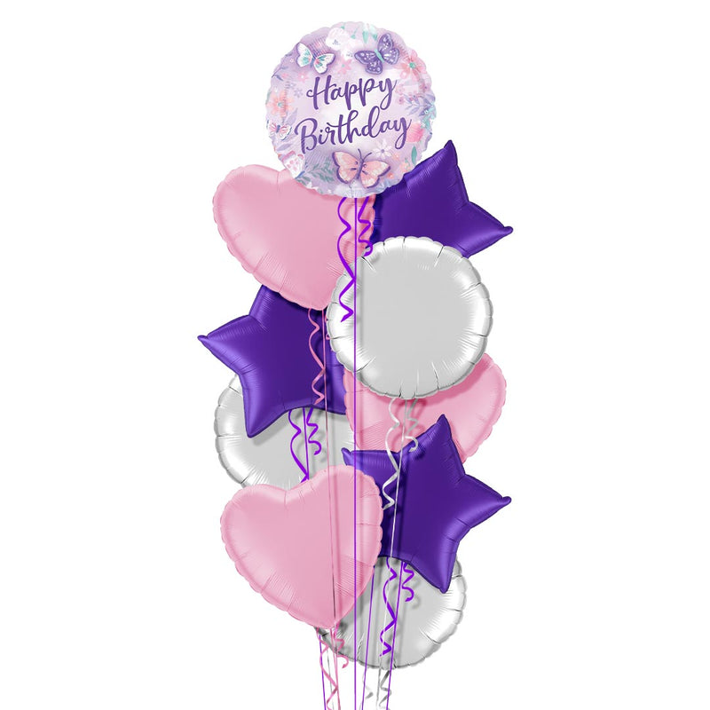 Butterfly Happy Birthday Balloon Bouquet