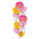 Happy Birthday Cute Pink Balloon Bouquet