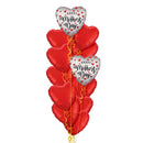 Happy Mothers Day Hearts Balloon Bouquet
