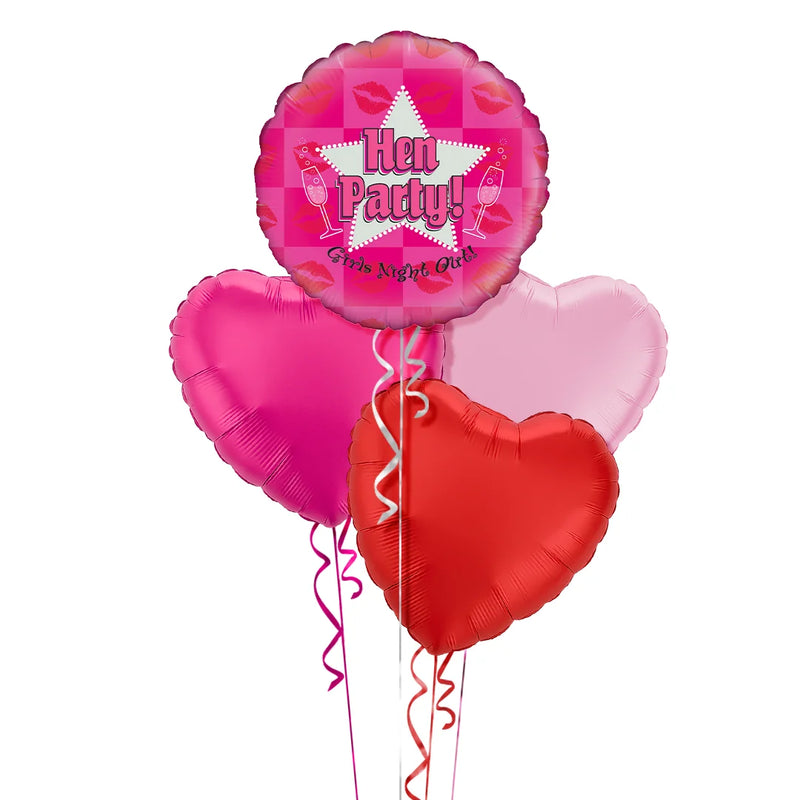 Hen Night Party Foil Balloon Bouquet