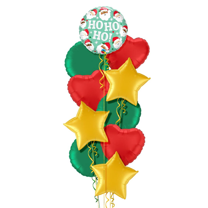 Ho Ho Ho Merry Christmas Santa Balloon Bouquet