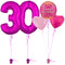 Hot Pink 30th Birthday Balloon Bouquet Set