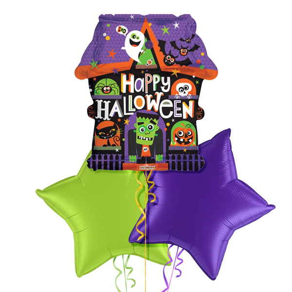 House of Scary Halloween Balloon Bouquet