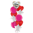 I Love You Rainbow Themed Balloon Bouquet