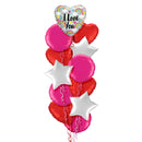 I Love You Rainbow Themed Balloon Bouquet