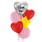 I Love You Rainbow Themed Balloon Bouquet