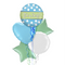 It's a Boy Dots Balloon Bouquet