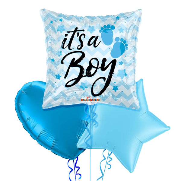 It's a Boy Little Feet Balloon Bouquet