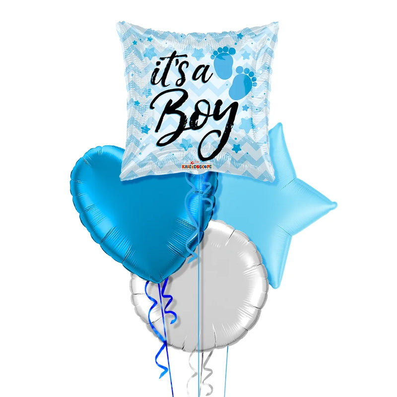 It's a Boy Little Feet Balloon Bouquet