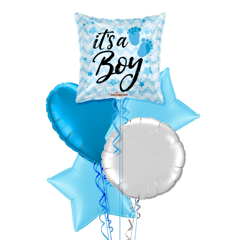 It's a Boy Little Feet Balloon Bouquet