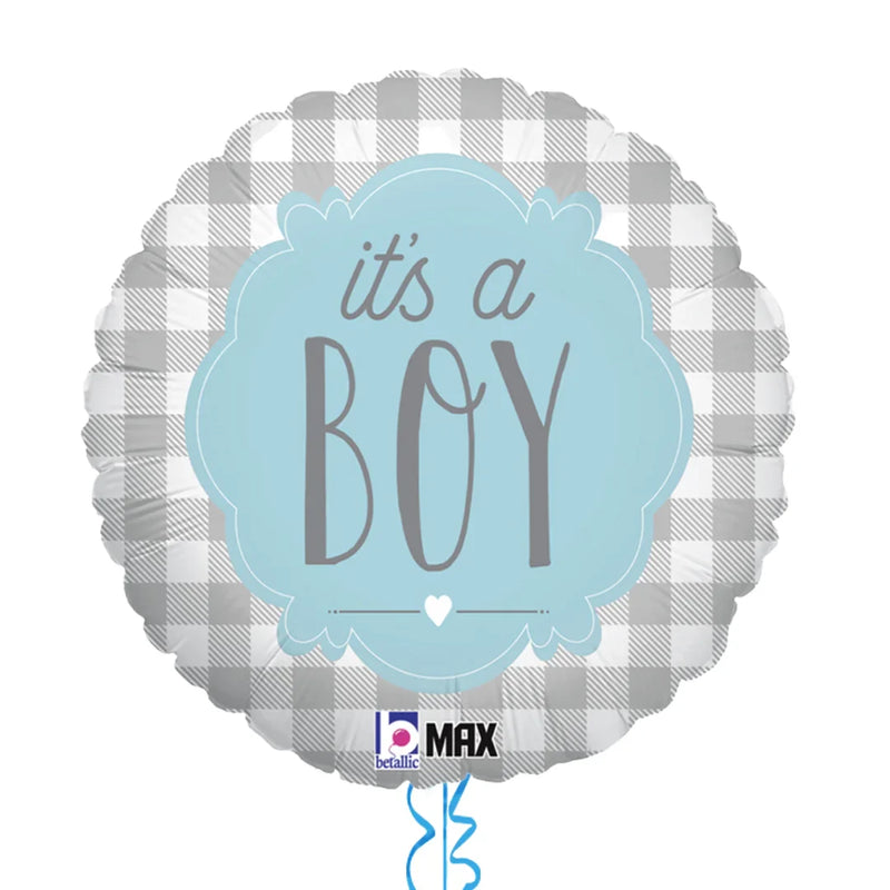 It's a Boy Pattern Balloon Bouquet