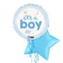 It's a Boy Stars and Moon Balloon Bouquet