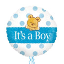 It's a Boy Teddy Bear Balloon Bouquet