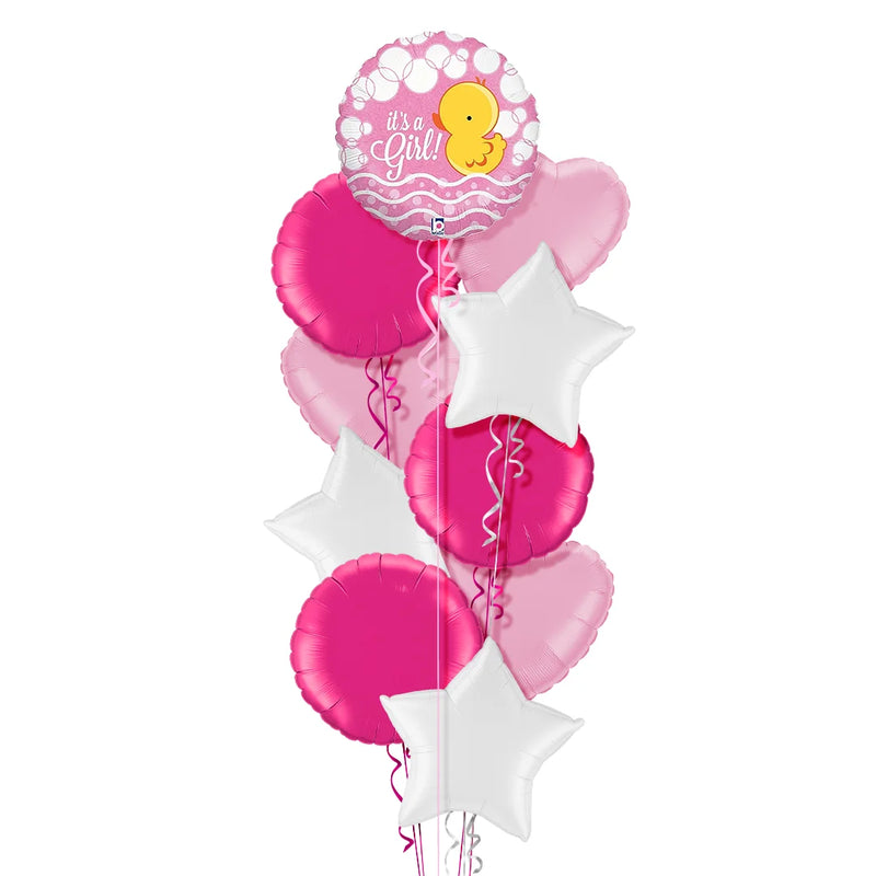 It's a Girl Cute Duck Balloon Bouquet