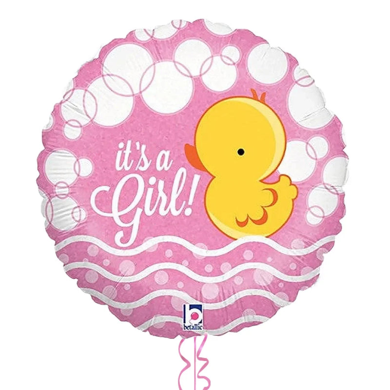 It's a Girl Cute Duck Balloon Bouquet