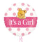 It's a Girl Cute Teddy Balloon Bouquet