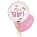 It's a Girl Flowers Balloon Bouquet