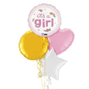 It's a Girl Flowers Balloon Bouquet