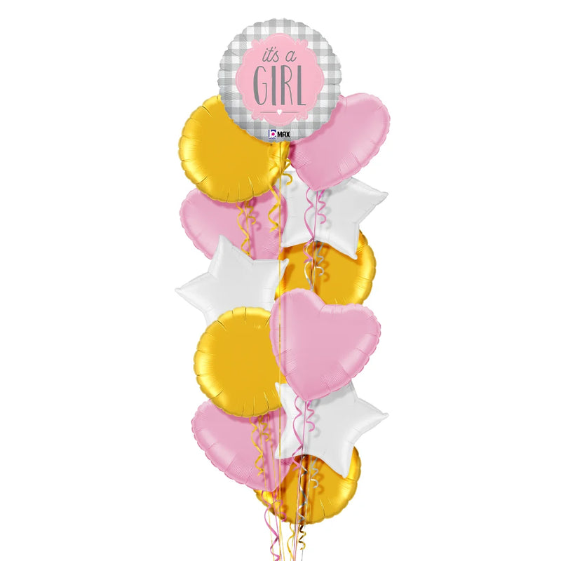 It's a Girl Pattern Balloon Bouquet