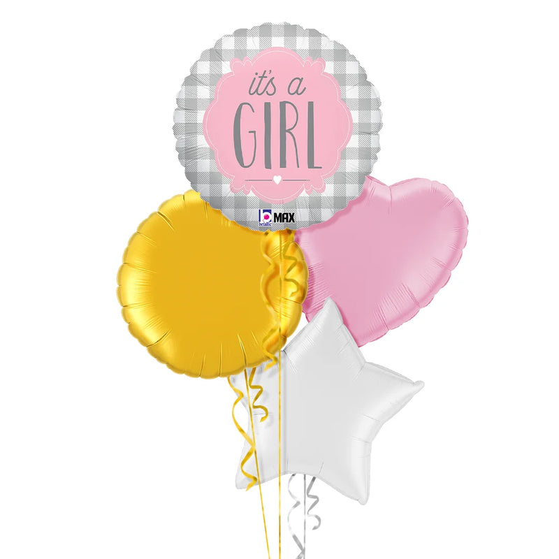 It's a Girl Pattern Balloon Bouquet