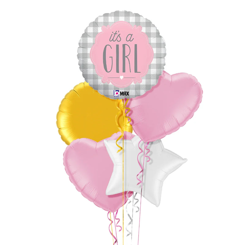 It's a Girl Pattern Balloon Bouquet
