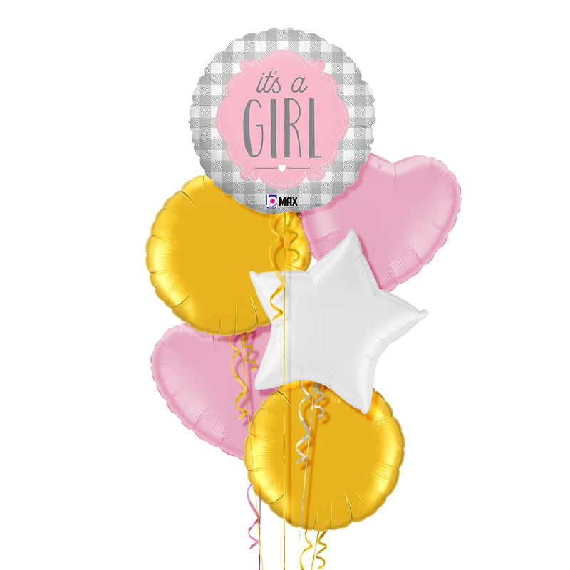 It's a Girl Pattern Balloon Bouquet