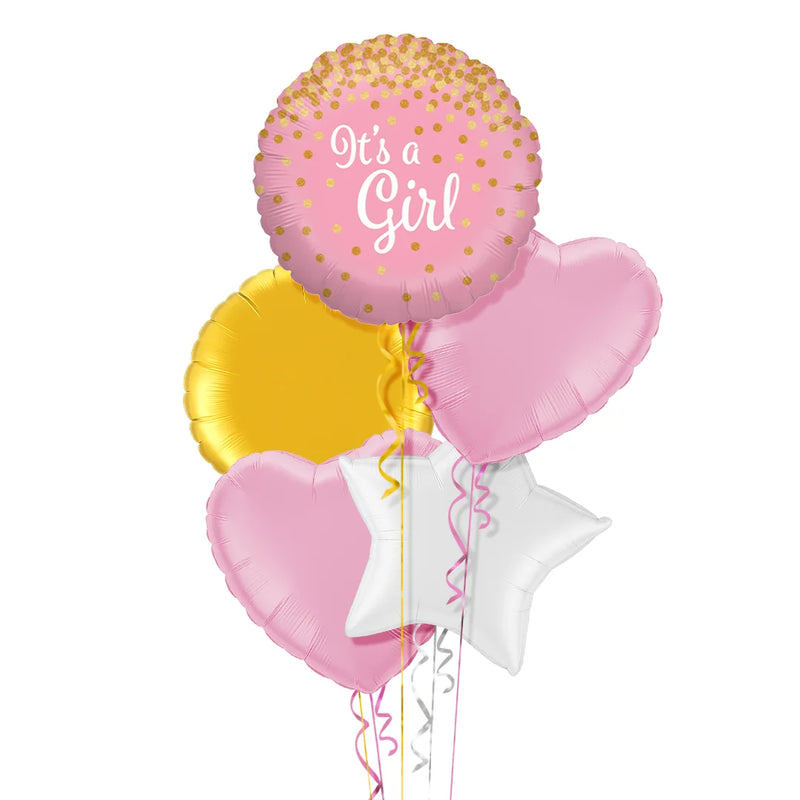 It's a Girl Stunning Pink Balloon Bouquet