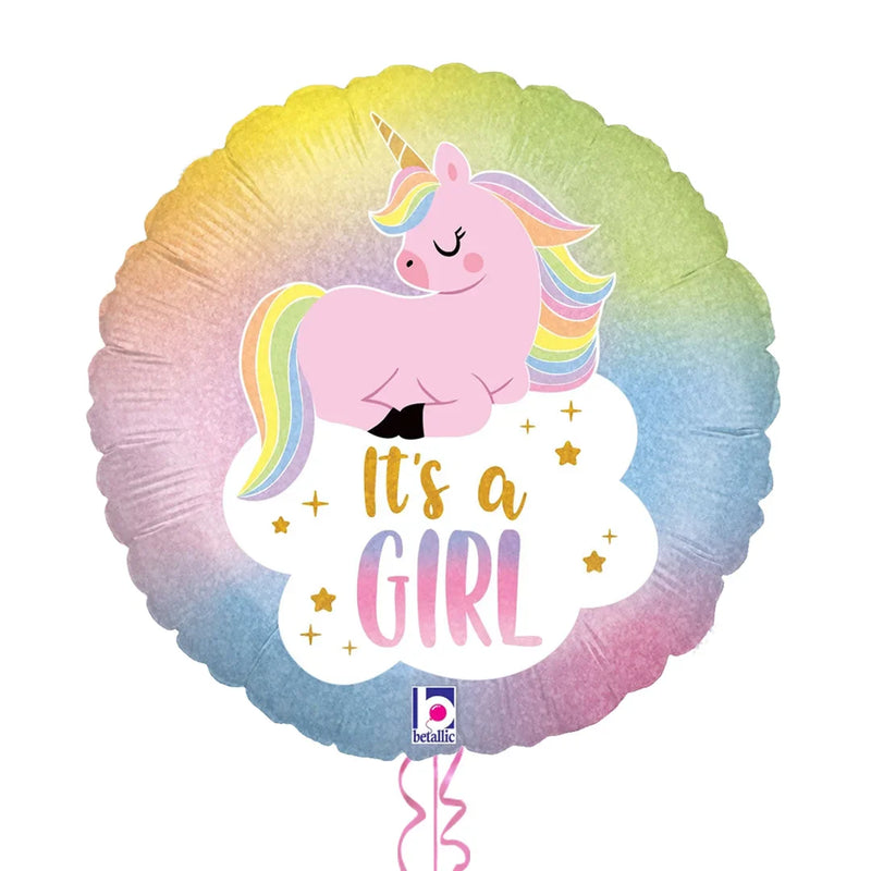 It’s a Girl Unicorn Themed Balloon Bouquet