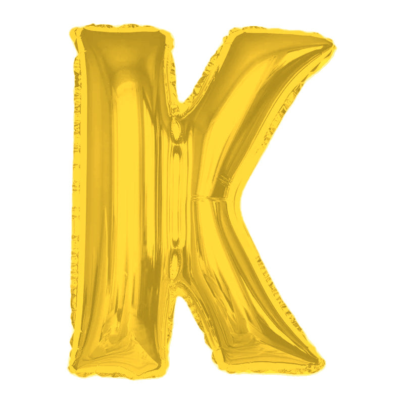 Any Gold Letter Super Shape Foil Balloon