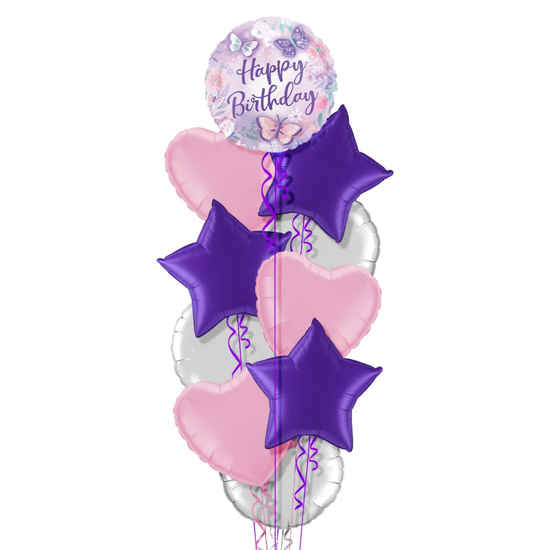 Butterfly Happy Birthday Balloon Bouquet