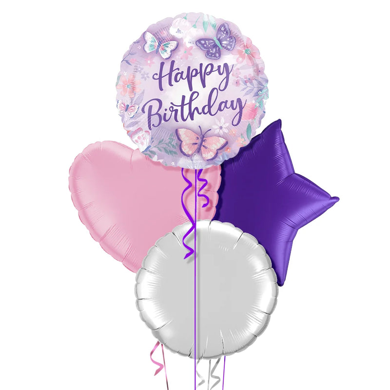 Butterfly Happy Birthday Balloon Bouquet