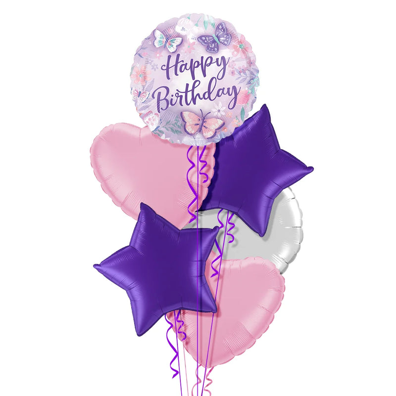 Butterfly Happy Birthday Balloon Bouquet