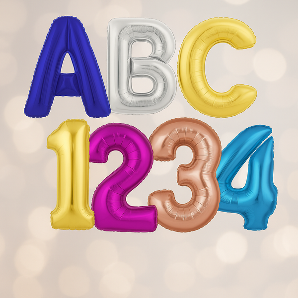 Letters & Numbers Balloons bottom image