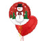 Let it Snow Christmas Foil Balloon Bouquet