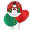 Let it Snow Christmas Foil Balloon Bouquet