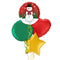 Let it Snow Christmas Foil Balloon Bouquet