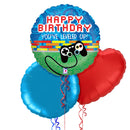 Level Up Gamer Happy Birthday Foil Balloon Bouquet