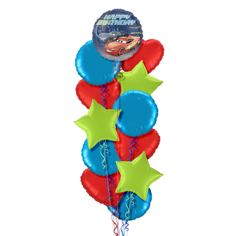 Lightning McQueen Happy Birthday Balloon Bouquet