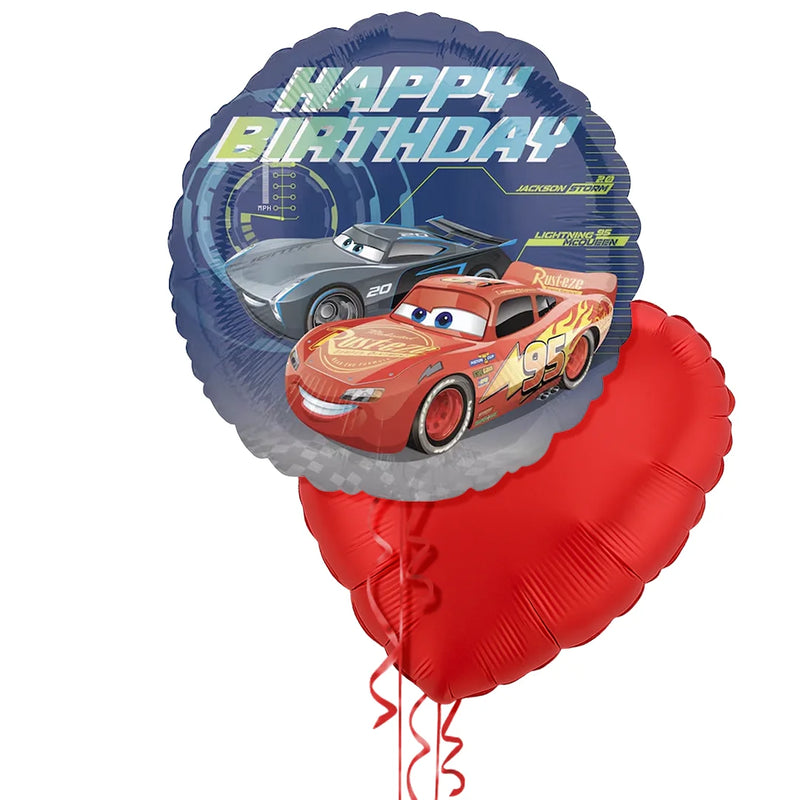 Lightning McQueen Happy Birthday Balloon Bouquet
