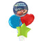 Lightning McQueen Happy Birthday Balloon Bouquet