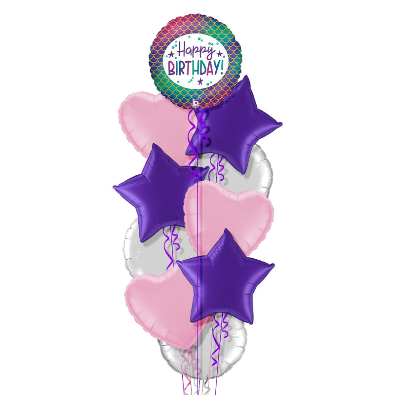 Mermaid Happy Birthday Balloon Bouquet